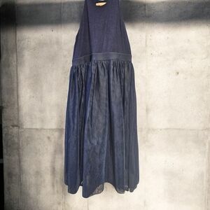 Chic Navy Sleeveless Dress